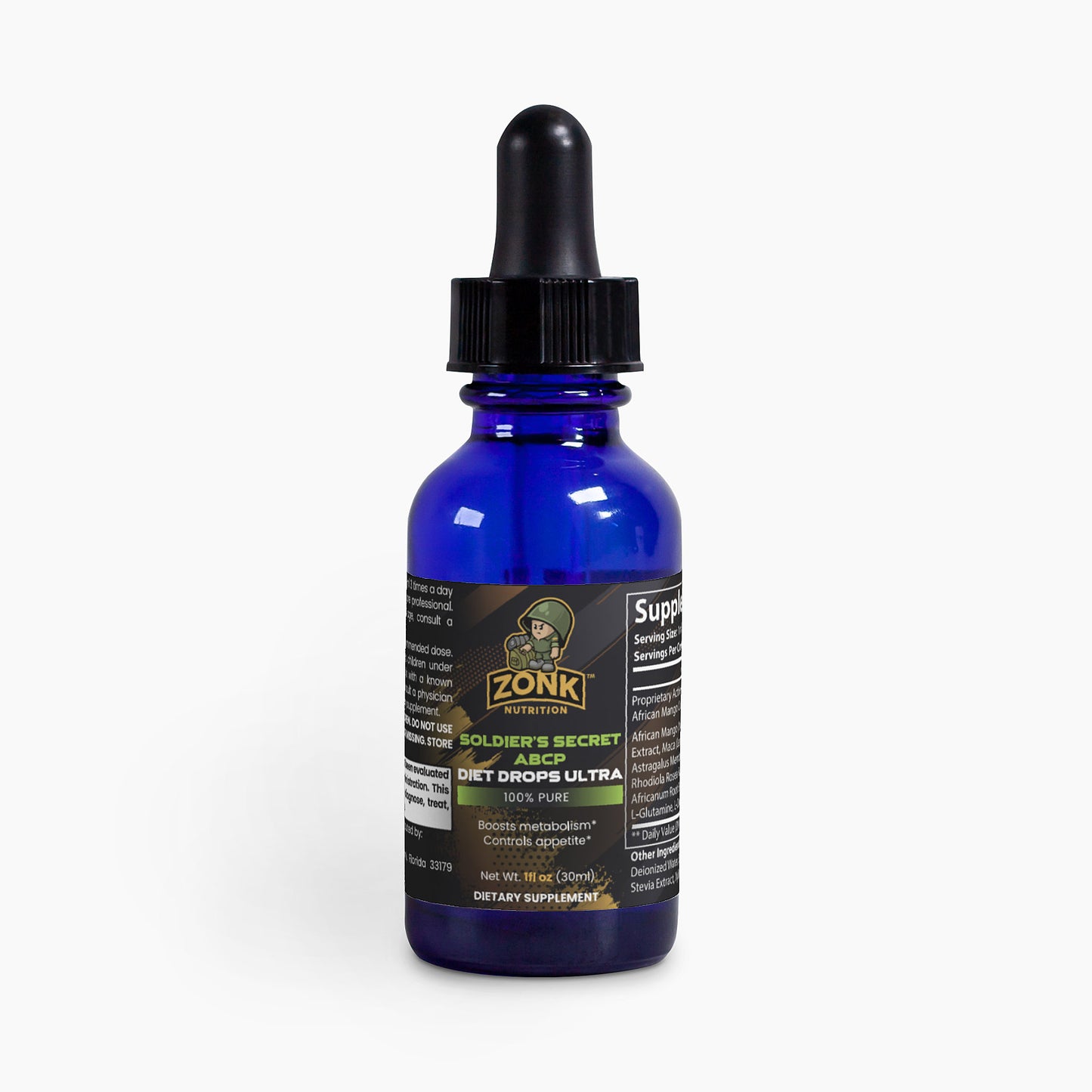 SOLDIER'S SECRET ABCP Diet Drops Ultra 1 oz