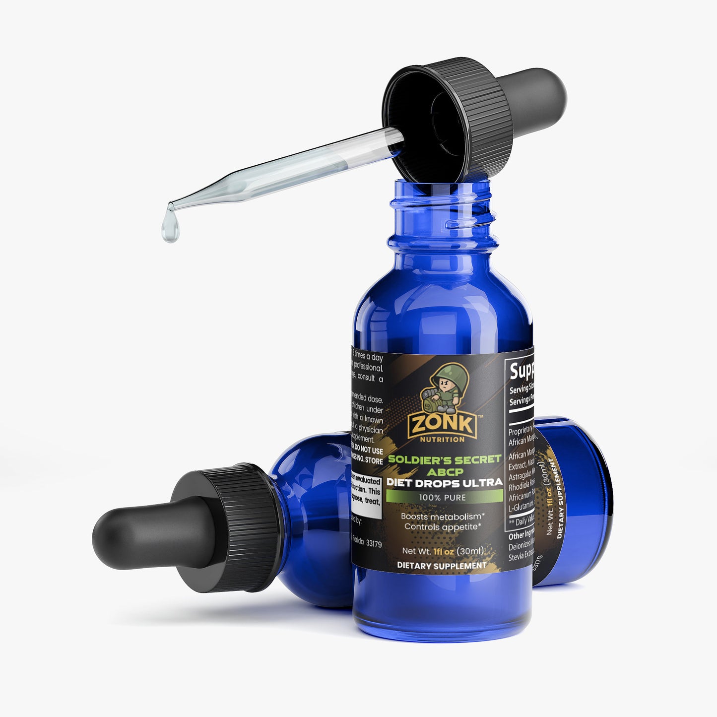 SOLDIER'S SECRET ABCP Diet Drops Ultra 1 oz